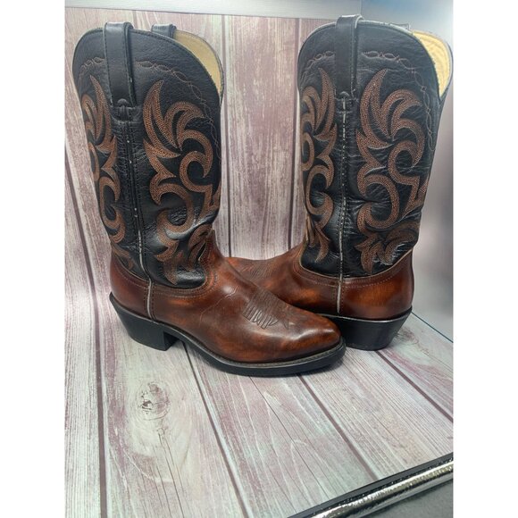 Durango Boot LM504 Men's Size 8D Black Brown Western Cowboy Boots - Picture 12 of 12